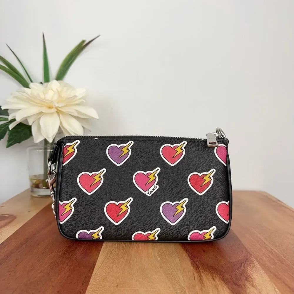 NWT Coach‎ Nolita 19 With Heart Bolt Print